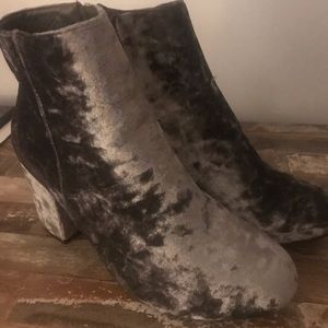 Grey ankle boots